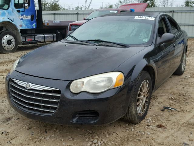 1C3EL46X75N636700 - 2005 CHRYSLER SEBRING BLACK photo 2