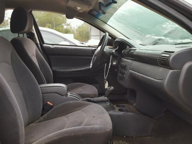 1C3EL46X75N636700 - 2005 CHRYSLER SEBRING BLACK photo 5