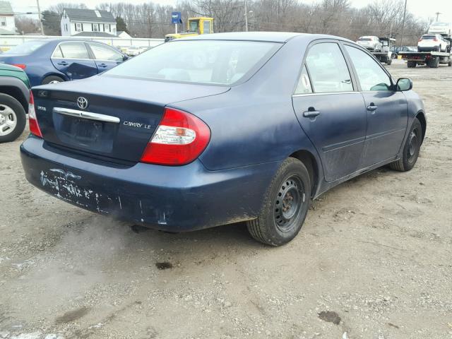 4T1BE32K94U293238 - 2004 TOYOTA CAMRY LE ლურჯი ფოტო 4