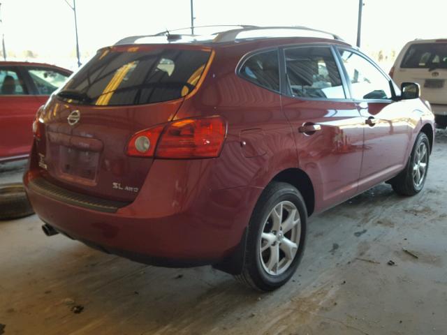 JN8AS58V88W124445 - 2008 NISSAN ROGUE S RED photo 4