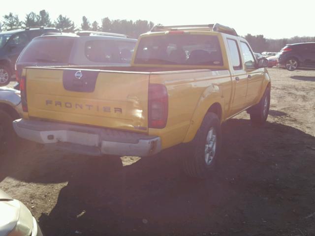 1N6MD29Y23C405626 - 2003 NISSAN FRONTIER C YELLOW photo 4