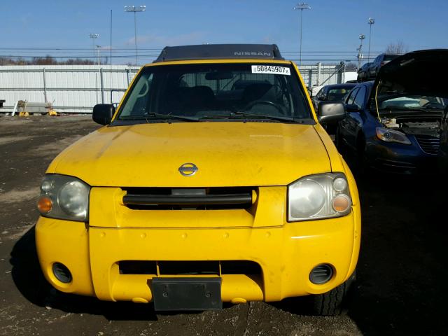 1N6MD29Y23C405626 - 2003 NISSAN FRONTIER C YELLOW photo 9