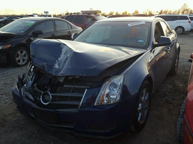 1G6DF577490128435 - 2009 CADILLAC CTS BLUE photo 2