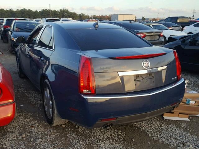 1G6DF577490128435 - 2009 CADILLAC CTS BLUE photo 3