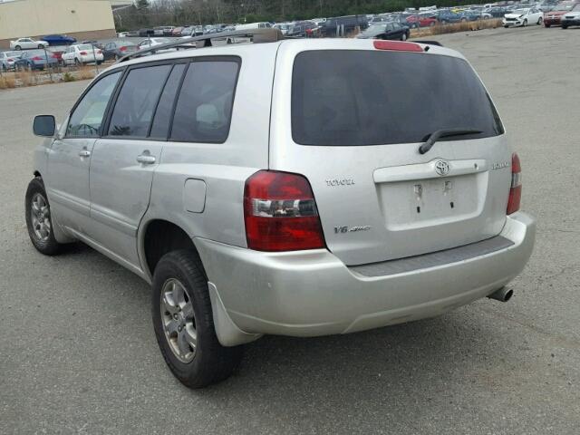 JTEEP21A050131064 - 2005 TOYOTA HIGHLANDER SILVER photo 3