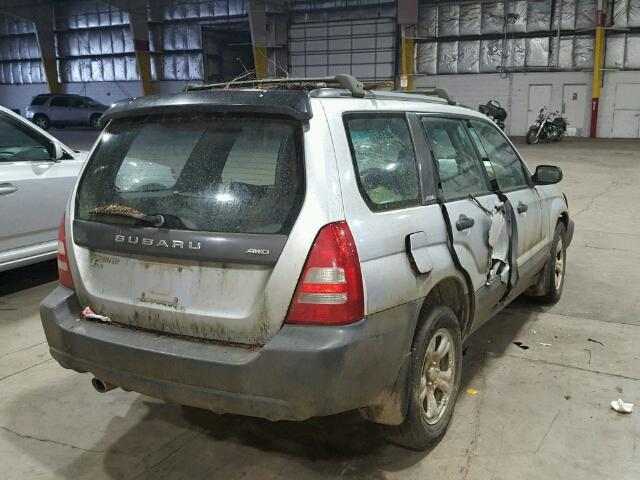 JF1SG63633G749447 - 2003 SUBARU FORESTER 2 SILVER photo 4