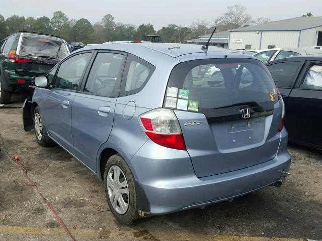 JHMGE8G37BC020082 - 2011 HONDA FIT BLUE photo 3