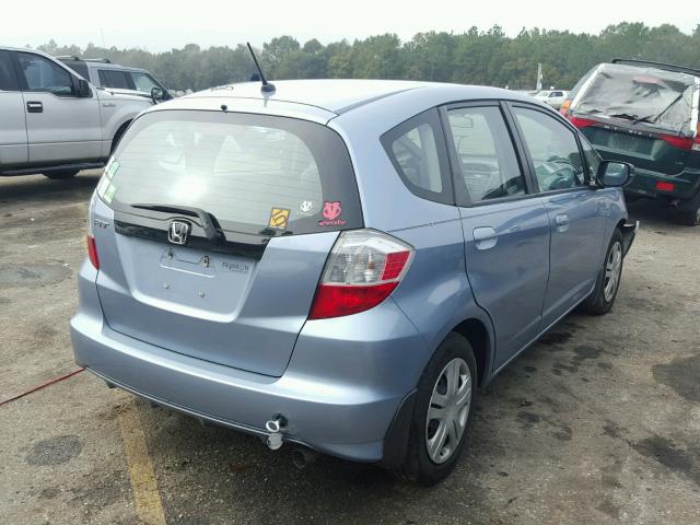 JHMGE8G37BC020082 - 2011 HONDA FIT BLUE photo 4