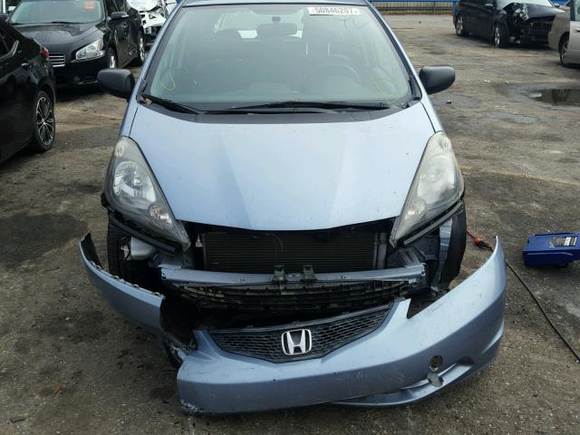 JHMGE8G37BC020082 - 2011 HONDA FIT BLUE photo 9