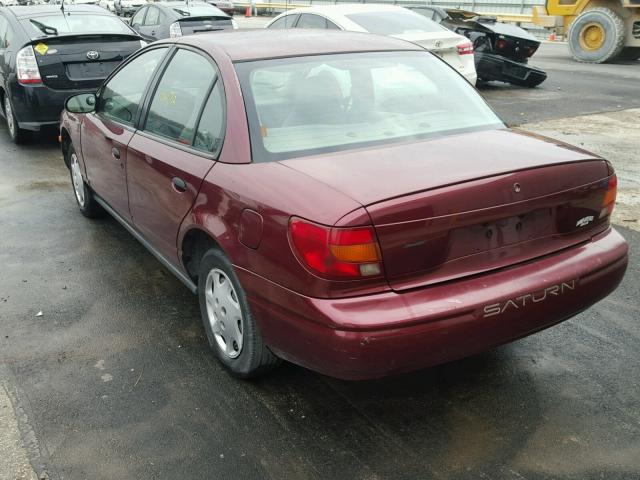 1G8ZH52881Z234698 - 2001 SATURN SL1 MAROON photo 3