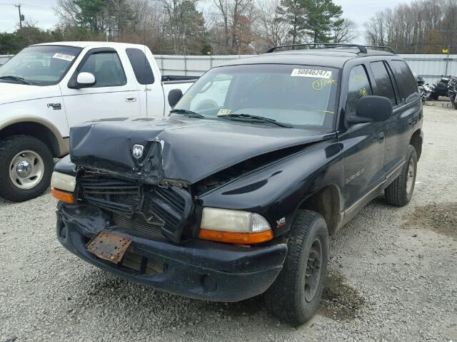 1B4HS28Y3WF117609 - 1998 DODGE DURANGO BLACK photo 2