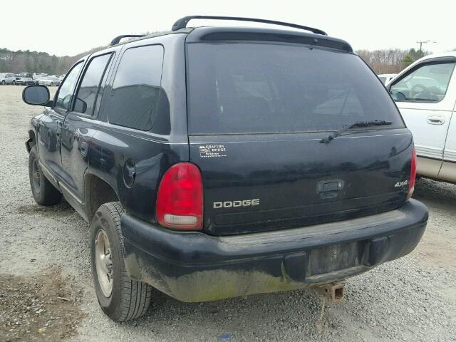 1B4HS28Y3WF117609 - 1998 DODGE DURANGO BLACK photo 3