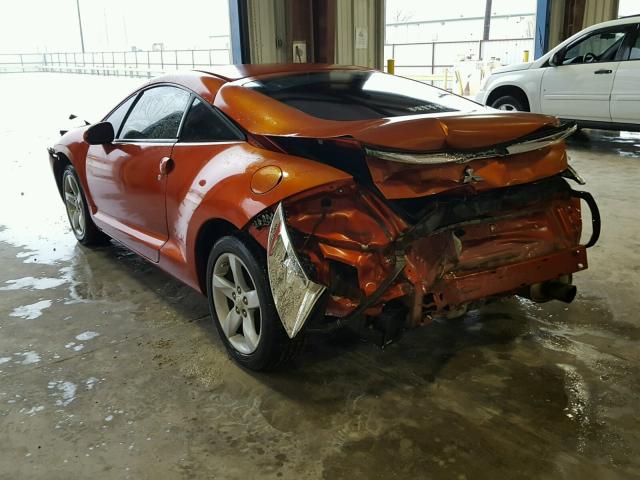 4A3AK24F18E001615 - 2008 MITSUBISHI ECLIPSE GS ORANGE photo 3