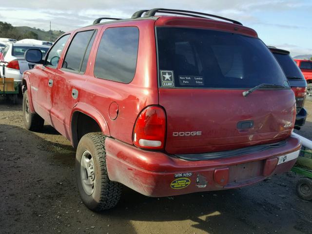 1B4HS28Y0WF174222 - 1998 DODGE DURANGO RED photo 3