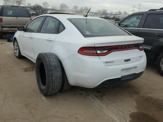 1C3CDFBA2DD150866 - 2013 DODGE DART SXT WHITE photo 3