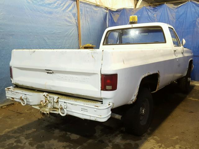 1GCHD34J5FF410228 - 1985 CHEVROLET D30 MILITA WHITE photo 4