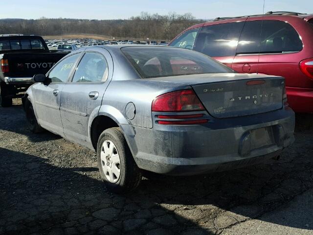 1B3AL46R92N306372 - 2002 DODGE STRATUS SE BLUE photo 3