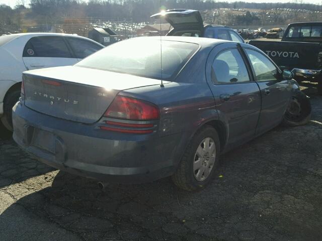 1B3AL46R92N306372 - 2002 DODGE STRATUS SE BLUE photo 4