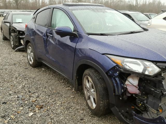 3CZRU5H55GM737172 - 2016 HONDA HR-V EX BLUE photo 1