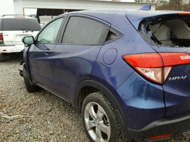 3CZRU5H55GM737172 - 2016 HONDA HR-V EX BLUE photo 3