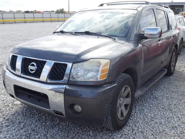 5N1AA08A24N743584 - 2004 NISSAN ARMADA SE GRAY photo 2