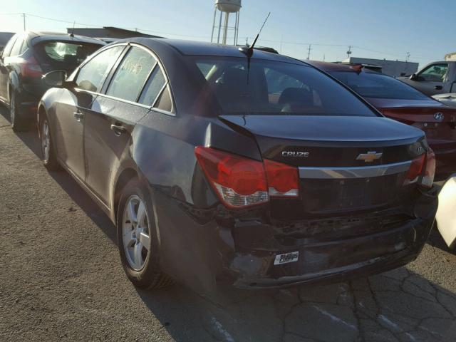 1G1PF5SC4C7175308 - 2012 CHEVROLET CRUZE LT BLACK photo 3