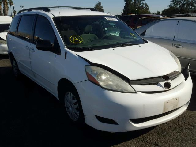 5TDZK23C47S092367 - 2007 TOYOTA SIENNA CE WHITE photo 1