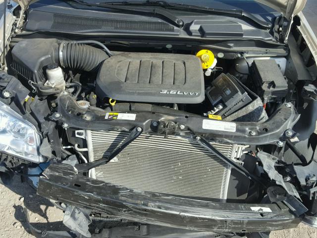 2C4RDGCG3ER172176 - 2014 DODGE GRAND CARA TAN photo 7