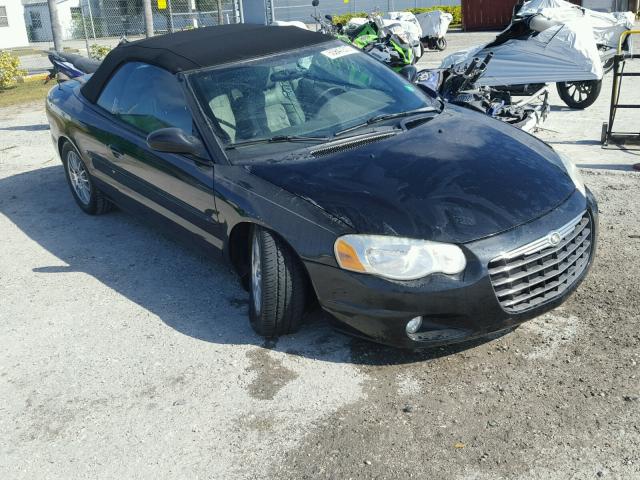 1C3EL55R76N200486 - 2006 CHRYSLER SEBRING TO BLACK photo 1