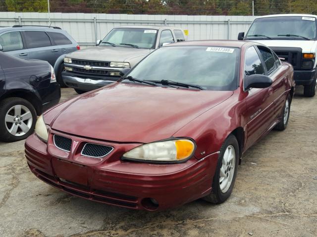 1G2NF52E82M507755 - 2002 PONTIAC GRAND AM S RED photo 2