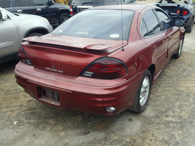 1G2NF52E82M507755 - 2002 PONTIAC GRAND AM S RED photo 4