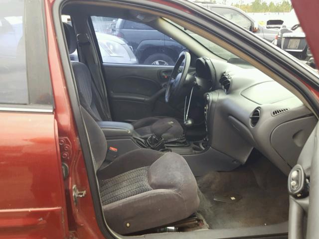 1G2NF52E82M507755 - 2002 PONTIAC GRAND AM S RED photo 5