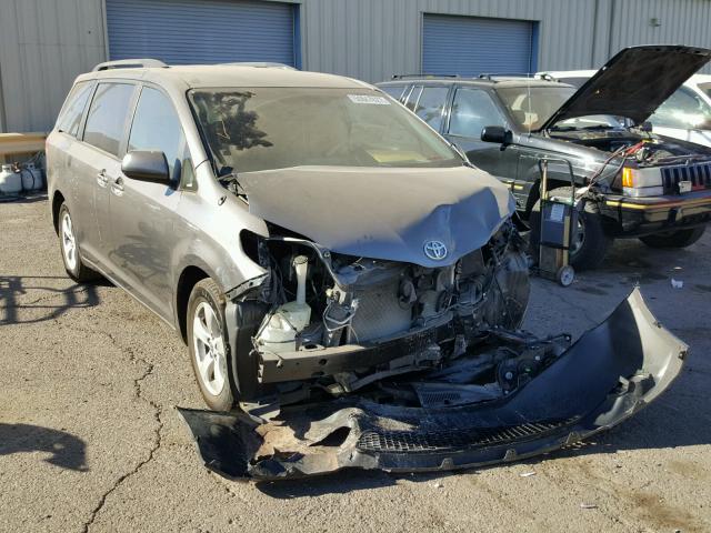 5TDKK3DC6ES419757 - 2014 TOYOTA SIENNA LE GRAY photo 1