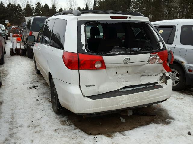 5TDZK23C89S226929 - 2009 TOYOTA SIENNA CE WHITE photo 3