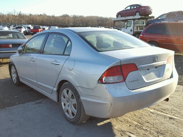 2HGFA16509H519222 - 2009 HONDA CIVIC LX SILVER photo 3