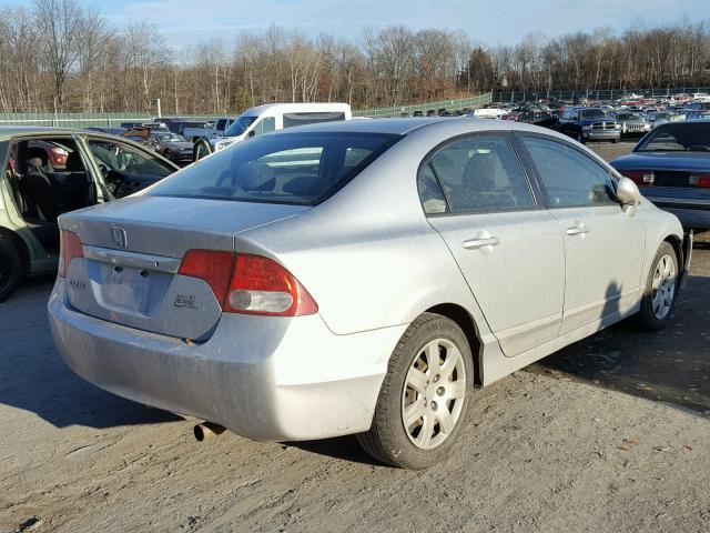 2HGFA16509H519222 - 2009 HONDA CIVIC LX SILVER photo 4