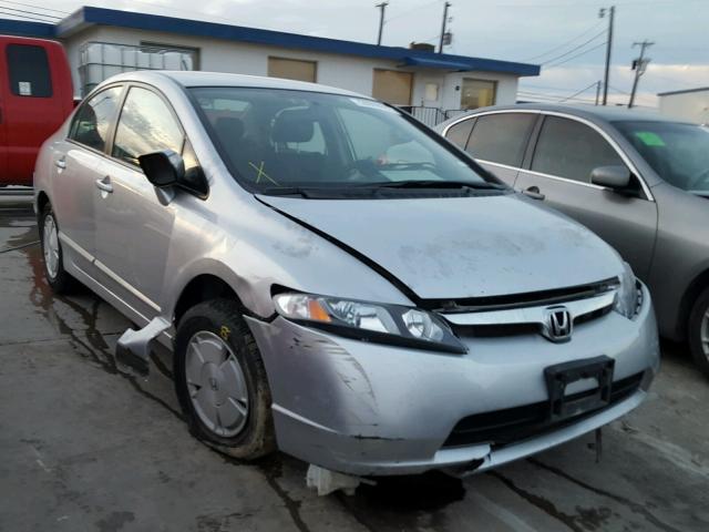 JHMFA36258S002701 - 2008 HONDA CIVIC HYBR SILVER photo 1