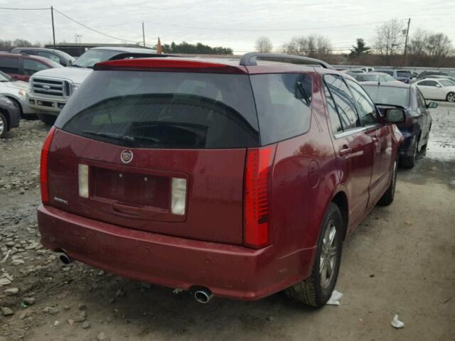 1GYEE637940142303 - 2004 CADILLAC SRX RED photo 4