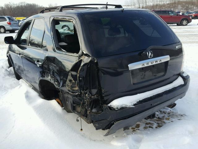 2HNYD18895H519066 - 2005 ACURA MDX TOURIN BLACK photo 3