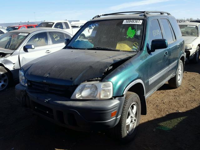 JHLRD1768YC003558 - 2000 HONDA CR-V EX GREEN photo 2