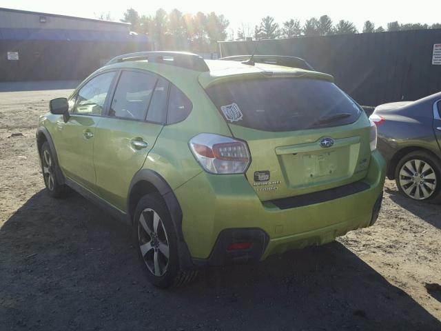 JF2GPBKC9EH265071 - 2014 SUBARU XV CROSSTR GREEN photo 3