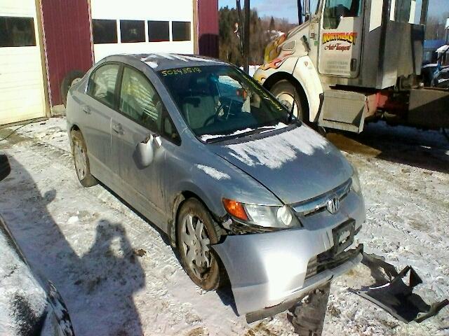 2HGFA16508H337048 - 2008 HONDA CIVIC LX SILVER photo 1