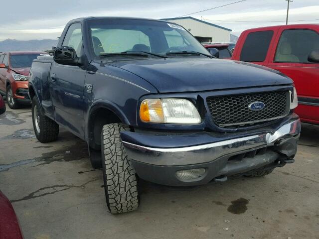 1FTRF08W62KA74156 - 2002 FORD F150 BLUE photo 1