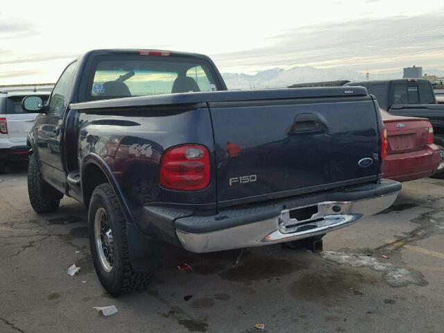 1FTRF08W62KA74156 - 2002 FORD F150 BLUE photo 3