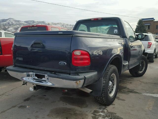 1FTRF08W62KA74156 - 2002 FORD F150 BLUE photo 4