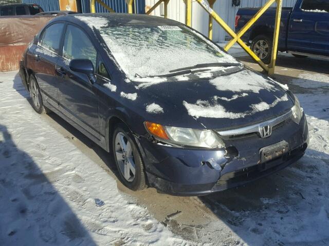 1HGFA16846L142662 - 2006 HONDA CIVIC EX BLUE photo 1