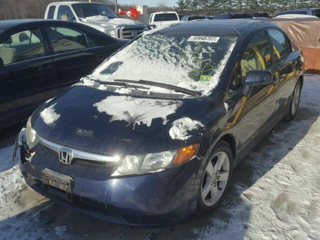 1HGFA16846L142662 - 2006 HONDA CIVIC EX BLUE photo 2