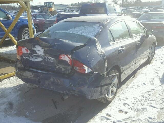 1HGFA16846L142662 - 2006 HONDA CIVIC EX BLUE photo 4