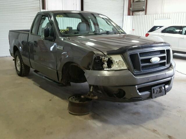 1FTRF12246KB27650 - 2006 FORD F150 GRAY photo 1