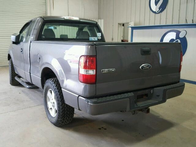 1FTRF12246KB27650 - 2006 FORD F150 GRAY photo 3